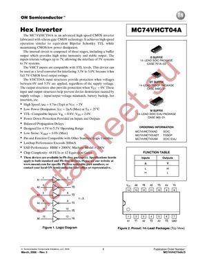 MC74VHCT04ADR2G datasheet  